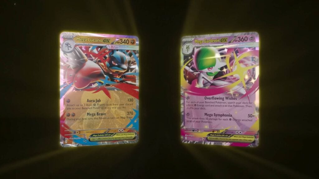 New Pokemon TCG copies of Mega Lucario ex and Mega Gardevoir ex
