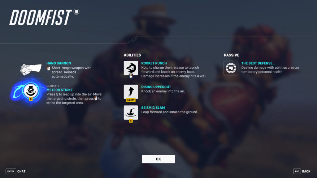 Overwatch Doomfist abilities