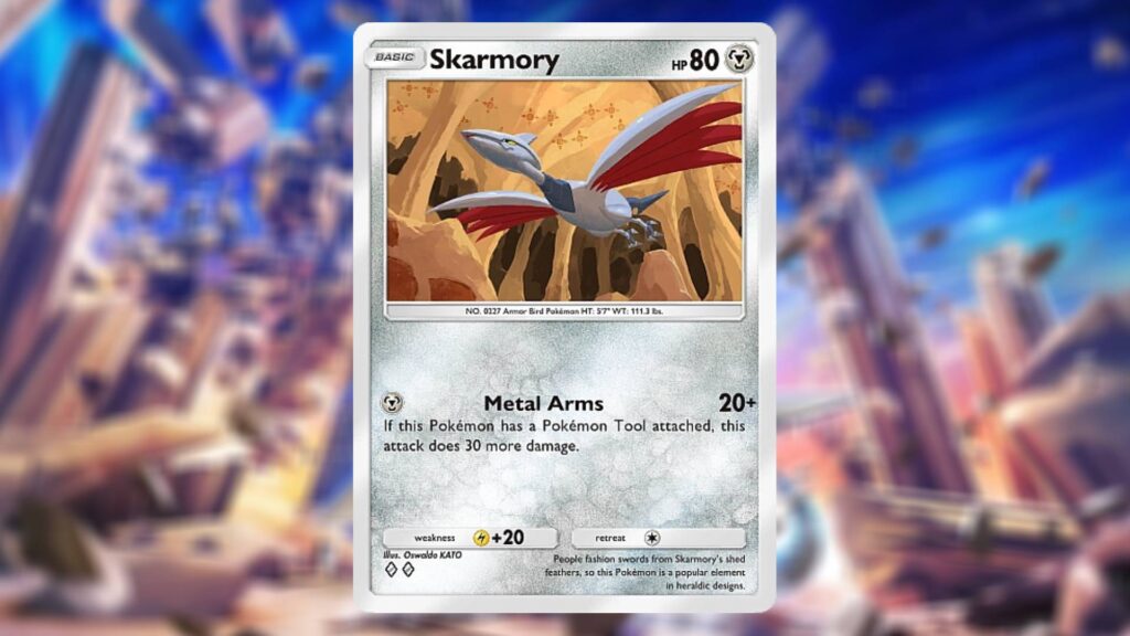 Skarmory card in Pokemon TCG Pocket
