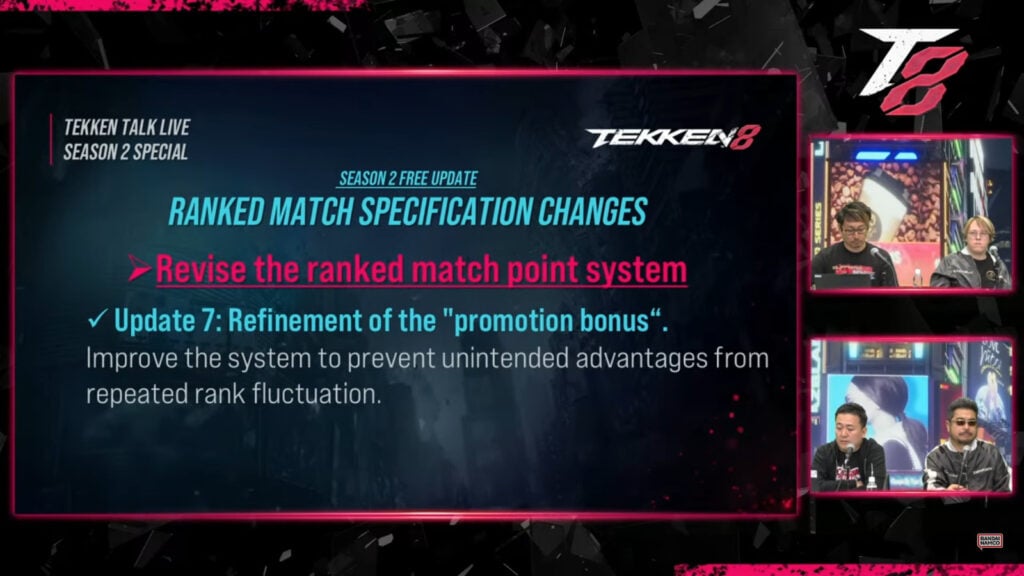 Big ranked changes in TEKKEN 8 Season 2: Promotion bonus