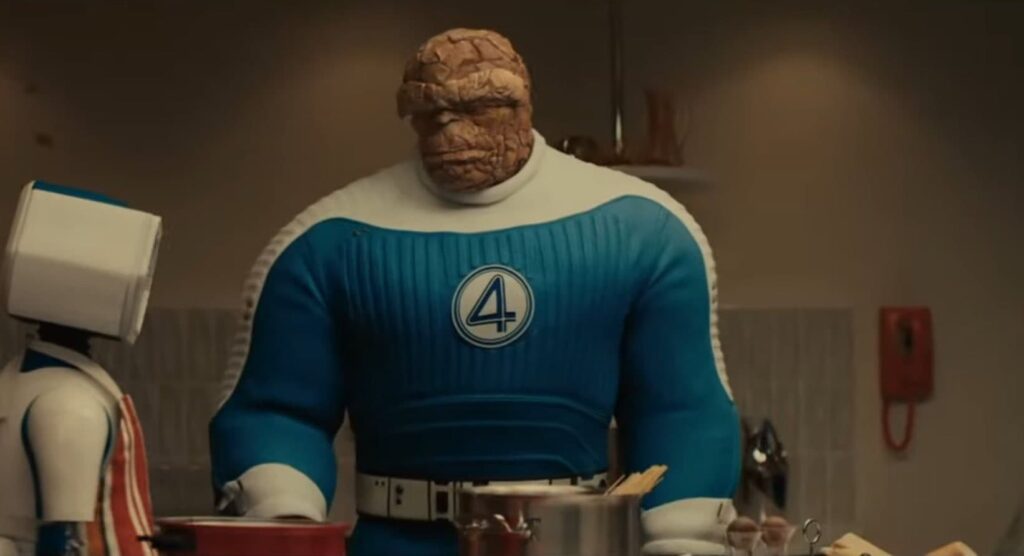 The Thing in the trailer for The Fantastic Four: First Steps.