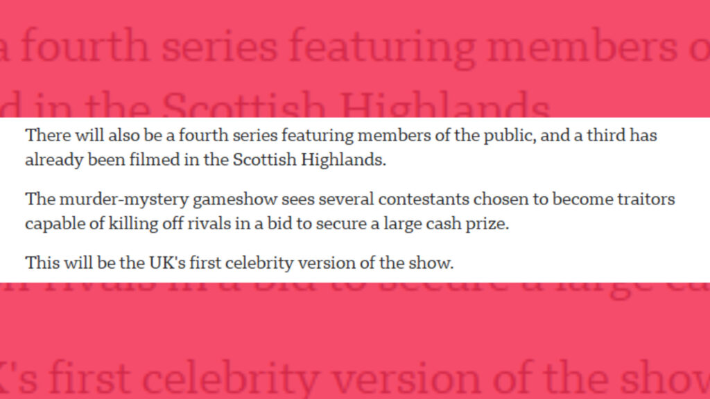 The Traitors Season 4 release date