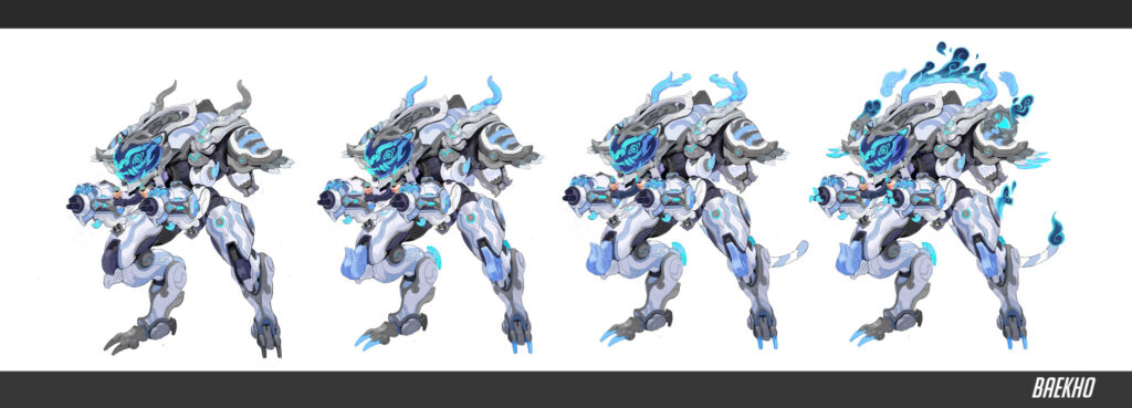 D.va's mythic hero skin is inspired by South Korea’s national animal, which is the Siberian tiger