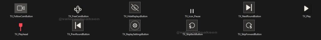 VALORANT replay system icons