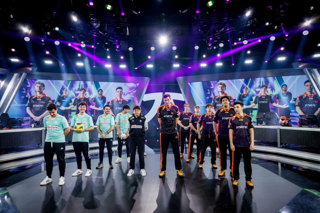 FNATIC and crashies during the 2025 VCT EMEA 2025 Day 3 Week 3 at the Riot Games Arena on January 31 2025 in Berlin, Germany