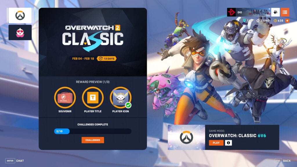 Overwatch Classic event