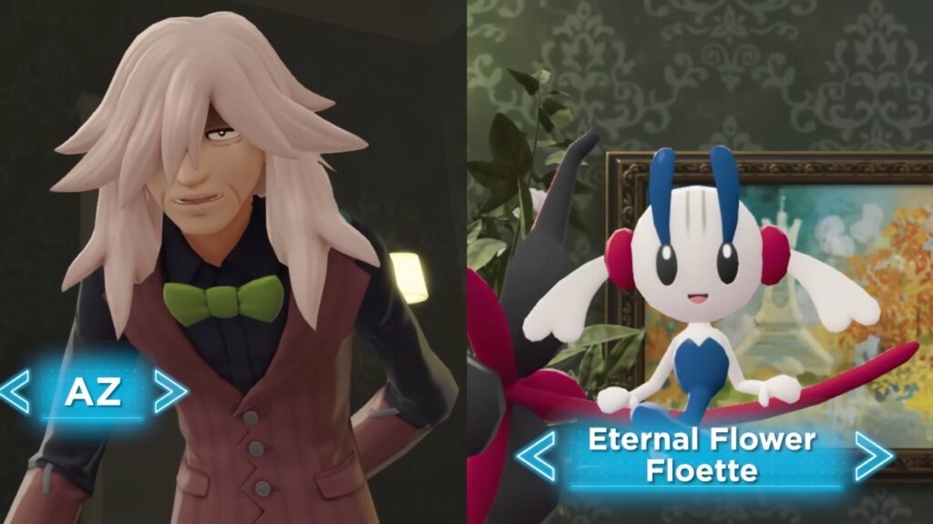 AZ and his Eternal Flower Floette in Pokémon Legends: Z-A