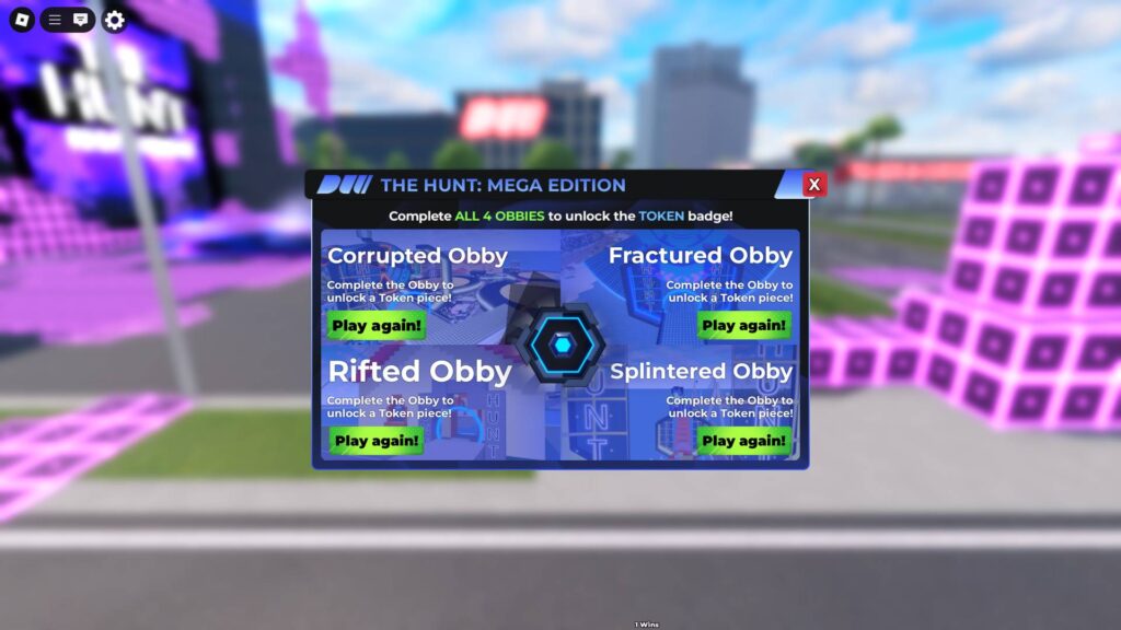 All obbies for The Hunt Event in Drive World