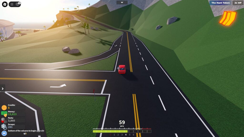 All the way to the top of volcano