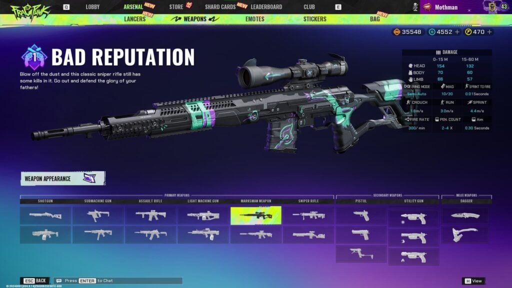 The Bad Reputation, one of the best weapons in FragPunk.