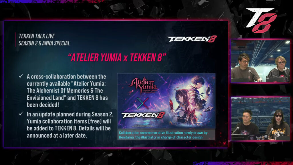 Atelier Yumia x Tekken 8 spot in the recent TEKKEN TALK LIVE (Image via Bandai Namco)