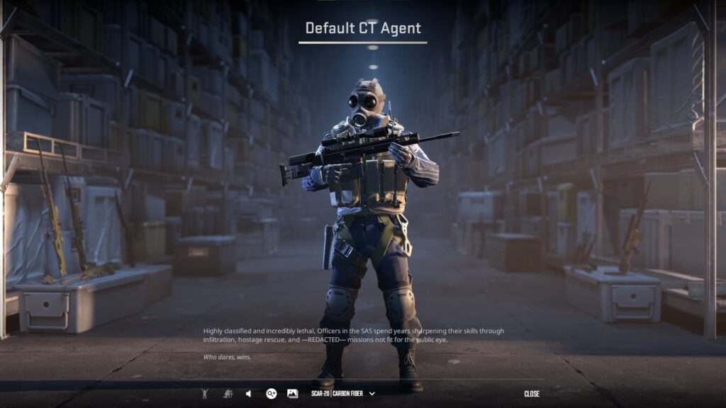 The default Counter-Terrorist character in CS2