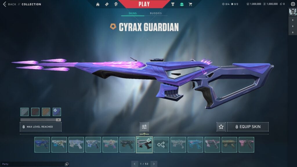 The Guardian skin in the VALORANT Cyrax bundle