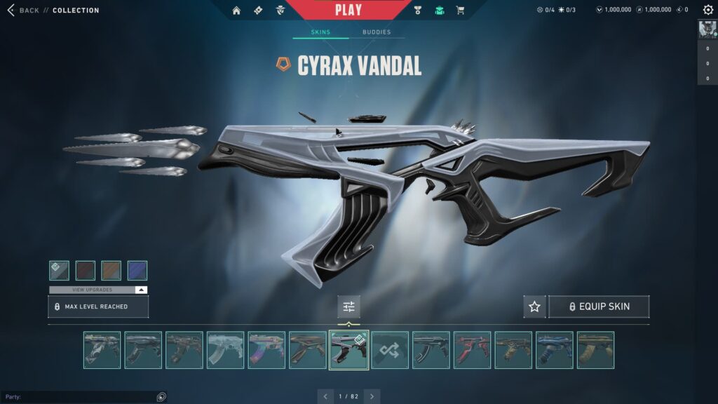 The Vandal skin in the VALORANT Cyrax bundle