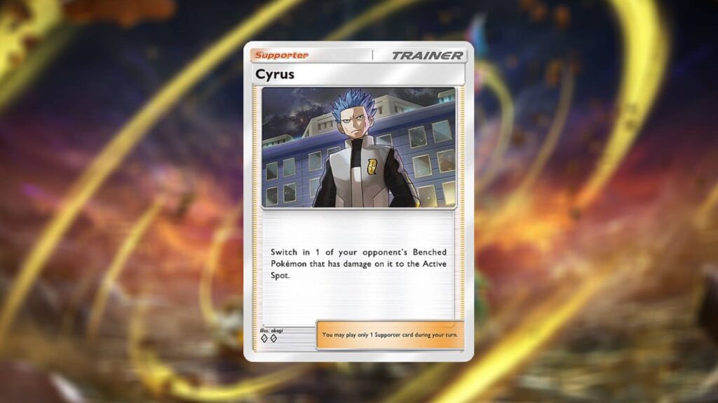 Cyrus card from the Space-Time Smackdown set