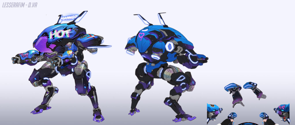D.Va mech concept art