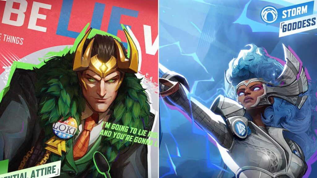 Loki’s Presidential Attire and Storm’s Goddess of Thunder costumes to hit Marvel Rivals this week