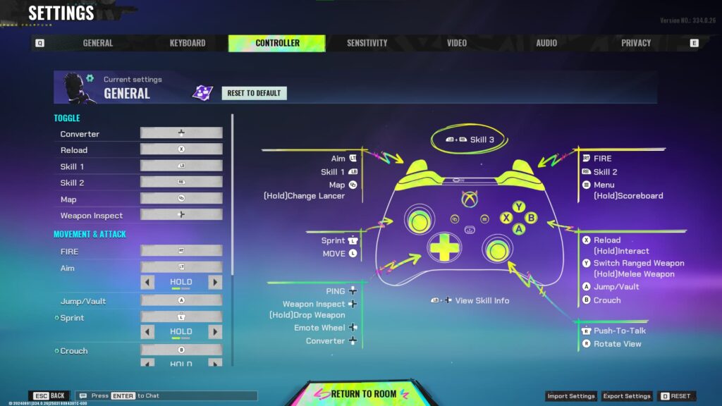 Best controller settings in FragPunk