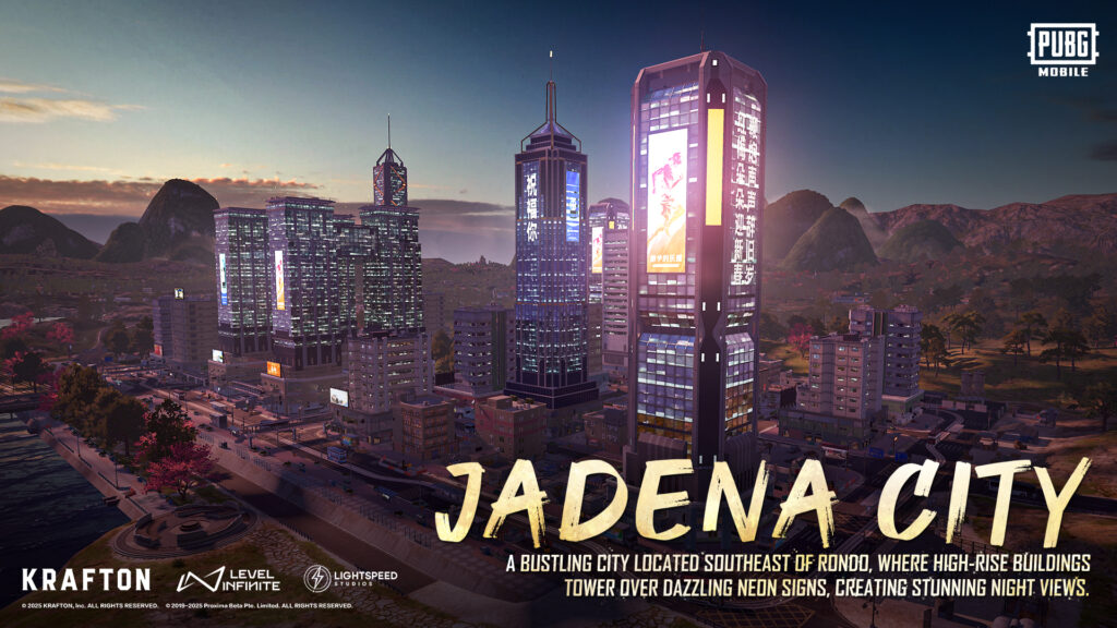 Jadena City in the new Rondo Map has modern building and escalator features.