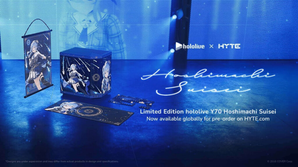 HYTE debuts exclusive collection featuring hololive’s Hoshimachi Suisei