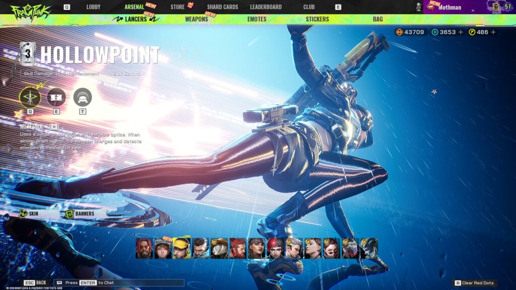 Hollowpoint, one of the Lancers in FragPunk.