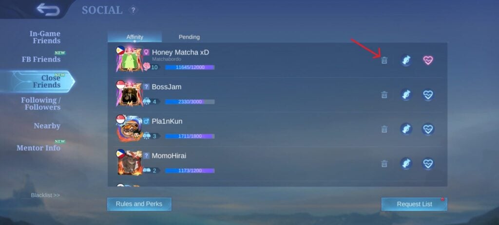 How to remove Affinity in ML