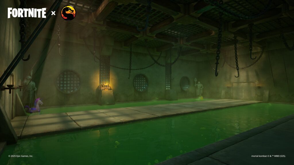 Mortal Kombat II Dead Pool stage in Fortnite