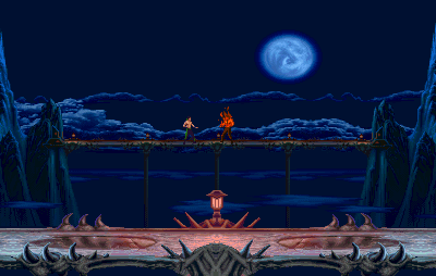 The Pit stage from Mortal Kombat II