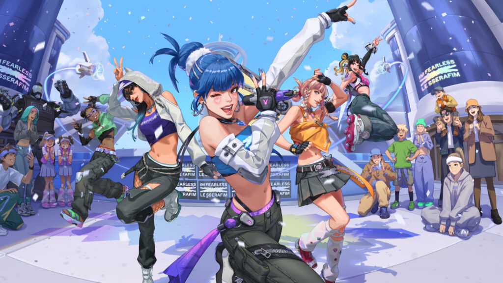 LE SSERAFIM's second collab official concept art