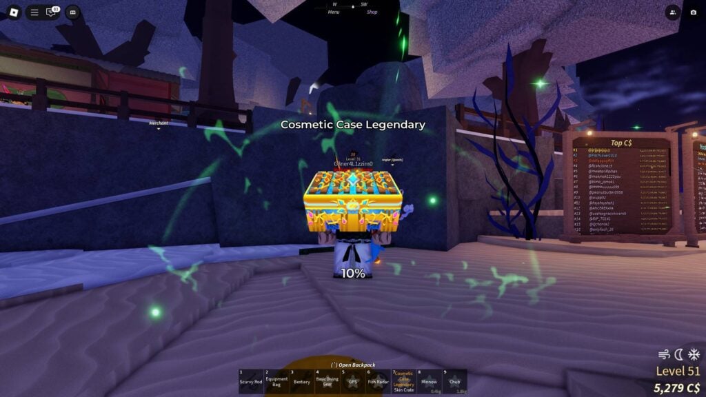 A Legendary Rod Skin Crate from a Faberge Egg