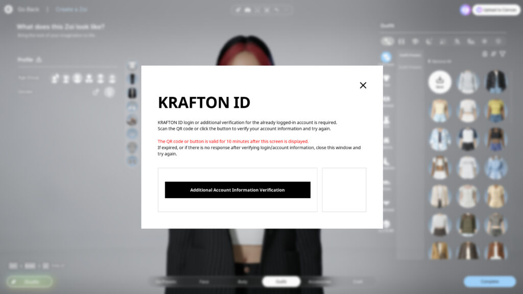 Create a KRAFTON account