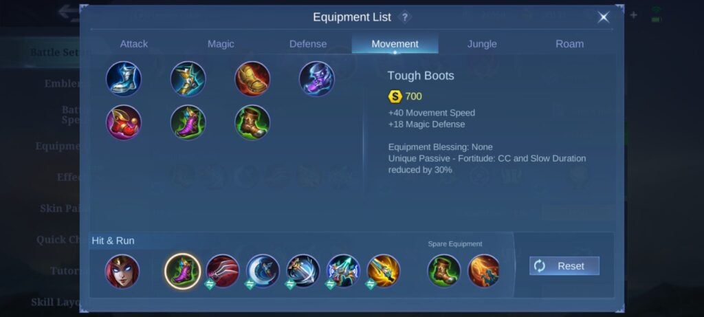 MLBB Irithel Item Build