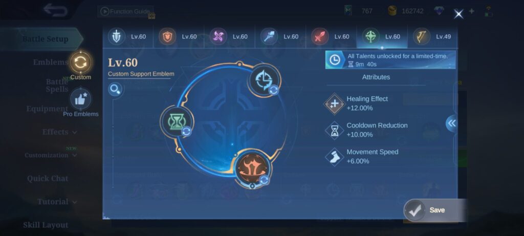 MLBB Kalea Emblem Set