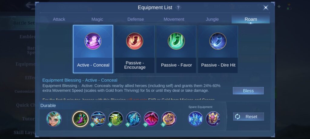 MLBB Kalea Item Build