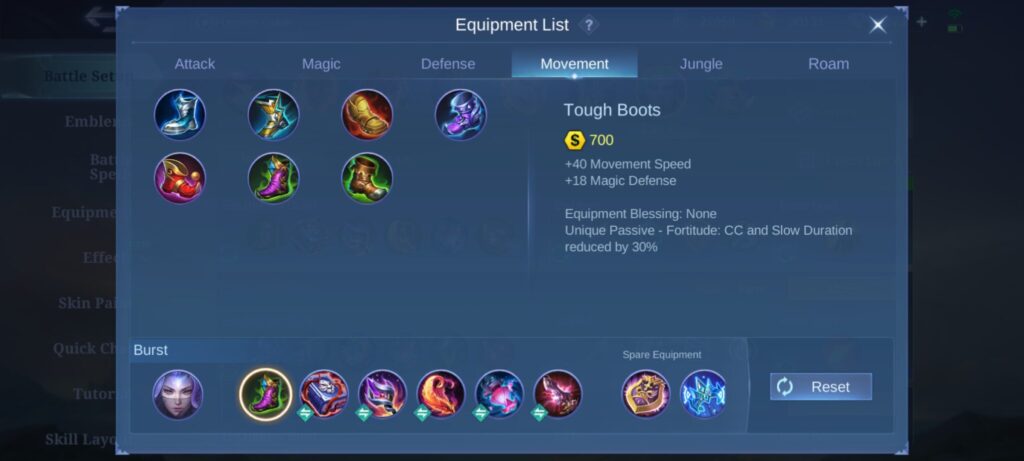 MLBB Luo Yi Item Build