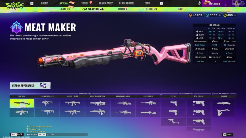 Meat Maker, one of the weapons in FragPunk.