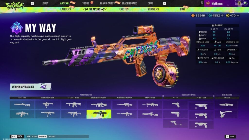 The My Way, one of the best weapons in FragPunk.