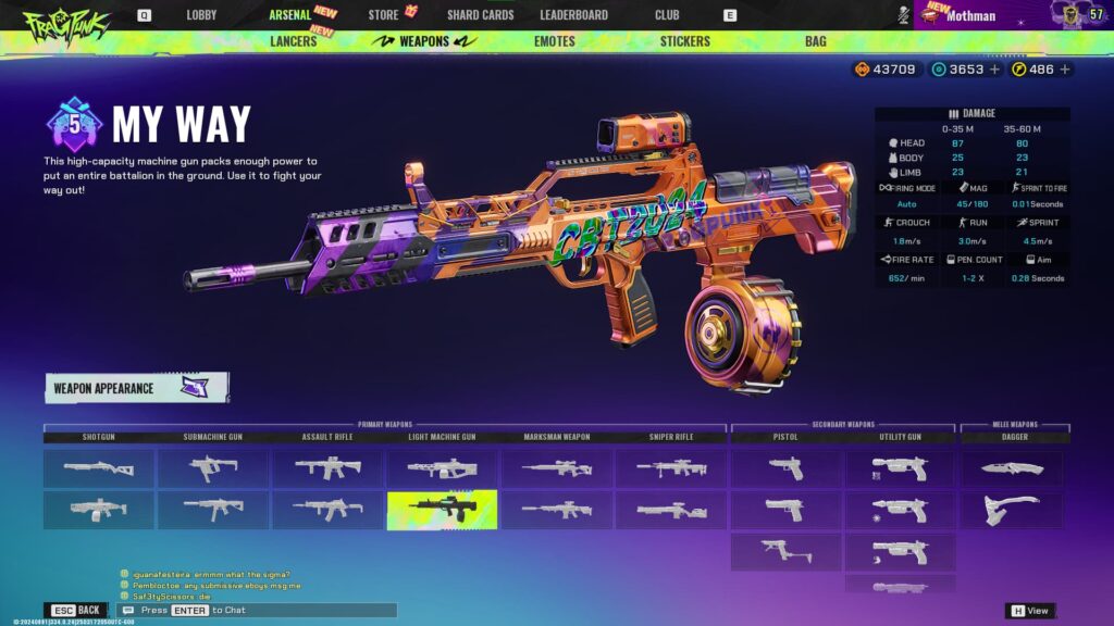 My Way, one of the weapons in FragPunk.