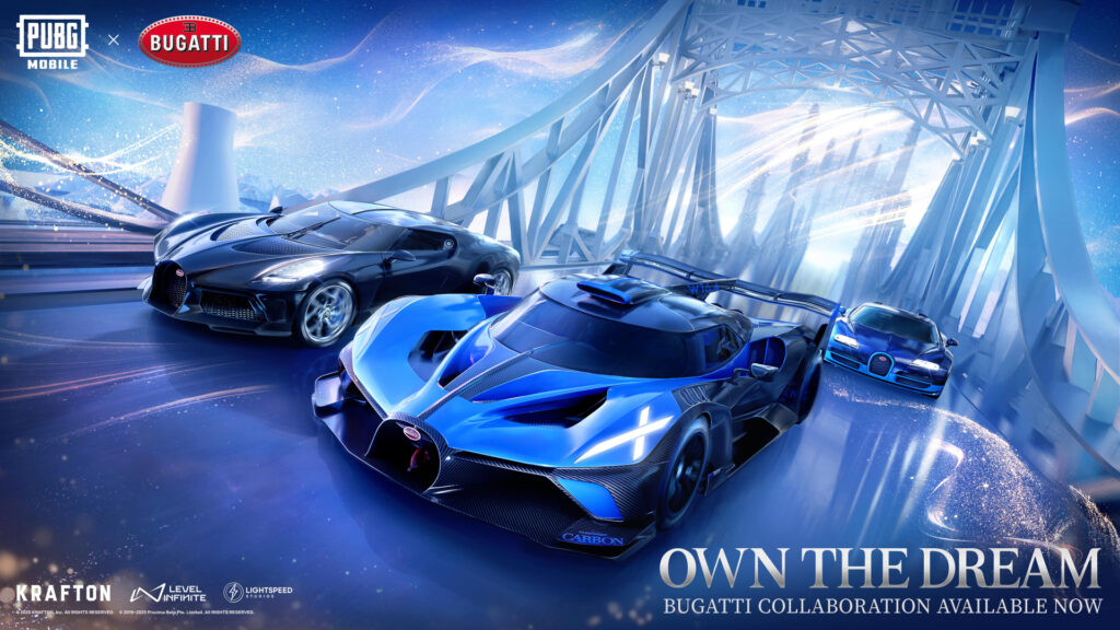 PUBG MOBILE collaborate with Bugatti to introduce new luxury car skin