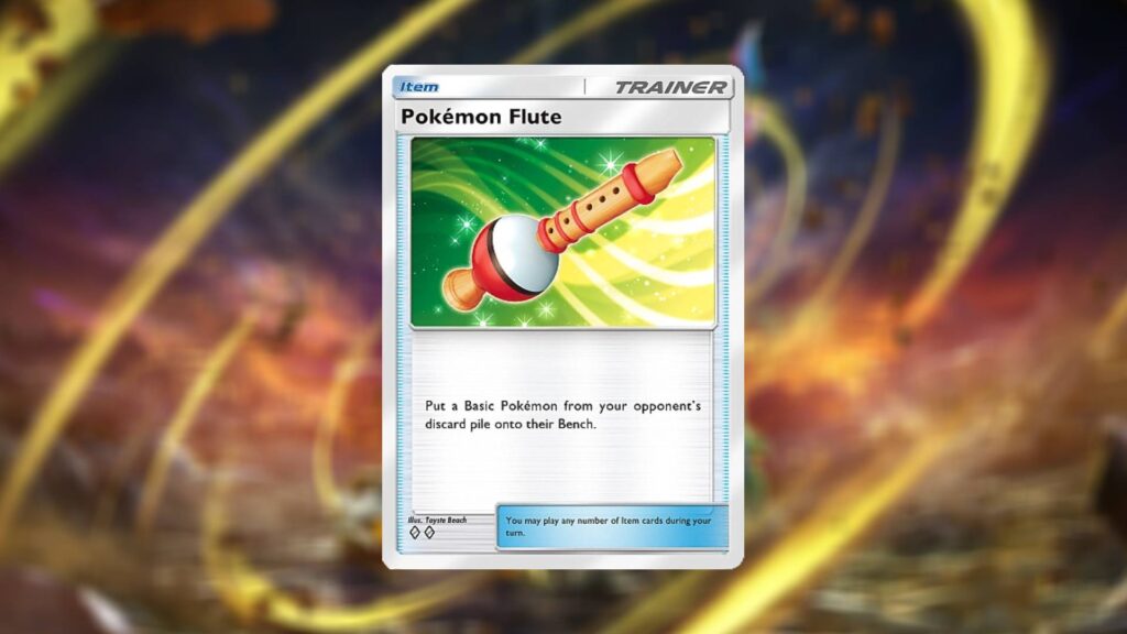 Pokémon Flute card from the Mythical Island set