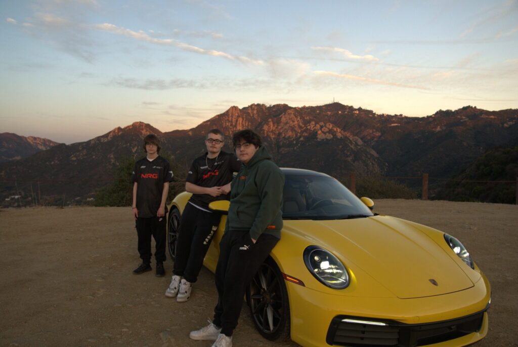 It’s a photo of the Rocket League esports players from the team NRG.