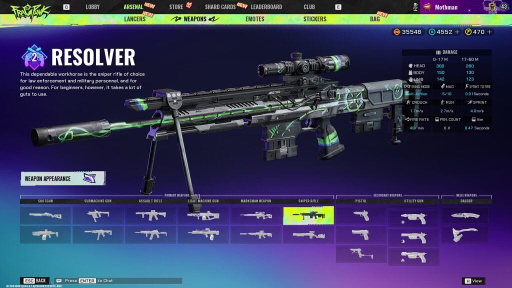 The Resolver, one of the best weapons in FragPunk.