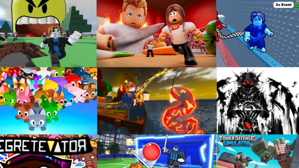 Roblox games in The Hunt: Mega Edition