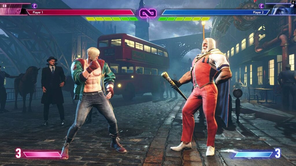 It’s a screenshot from the fighting game Street Fighter 6: a match between Ed and JP. These characters represent the C tier in a casual, beginner-friendly SF6 tier list.