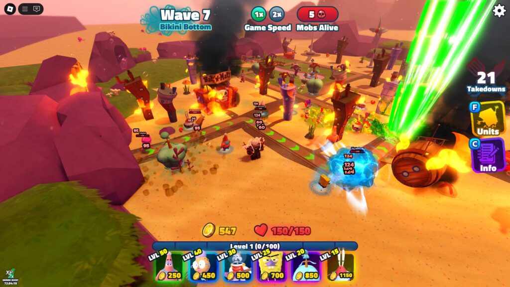 Defending Bikini Bottom in SpongeBob Tower Defense