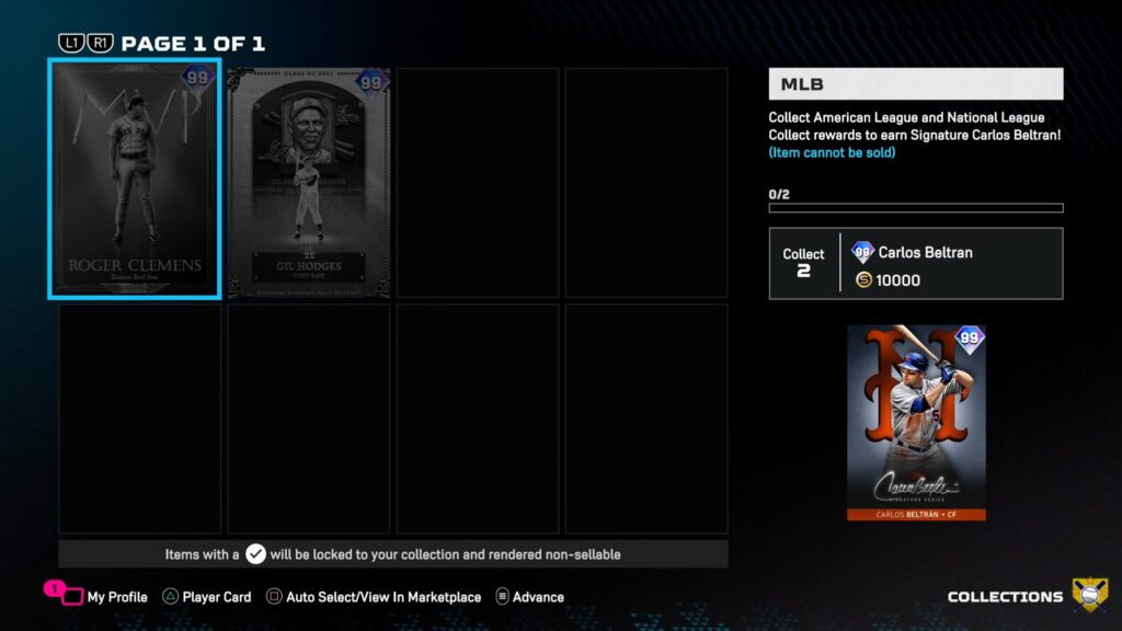 Earn Stubs by completing Collections in MLB The Show 25