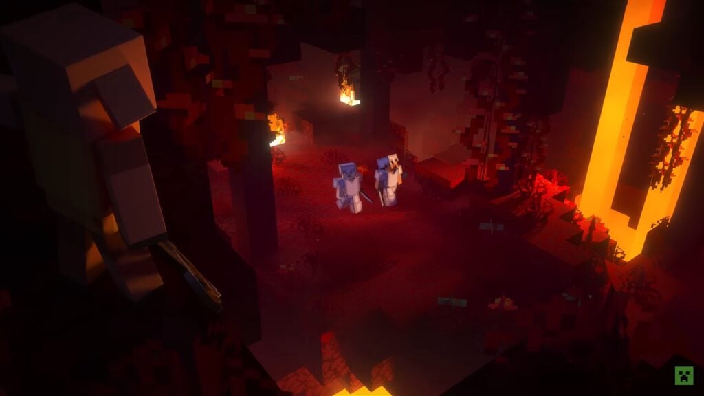 Screenshot of Minecraft's Nether Update