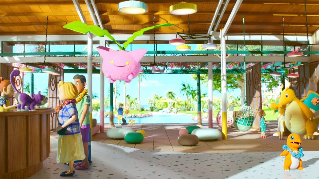 The Pokémon Resort where Haru works as a concierge.