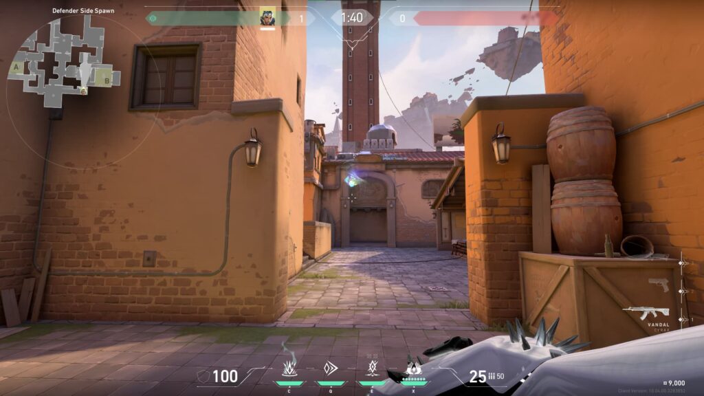 The throwing of the Saturate ability.