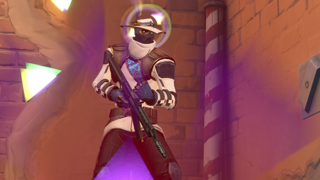 Waylay, the newest Duelist Agent, uses her Saturate ability in VALORANT.